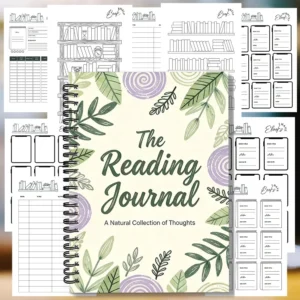 Botanical Reading Journal Spiral Notebook